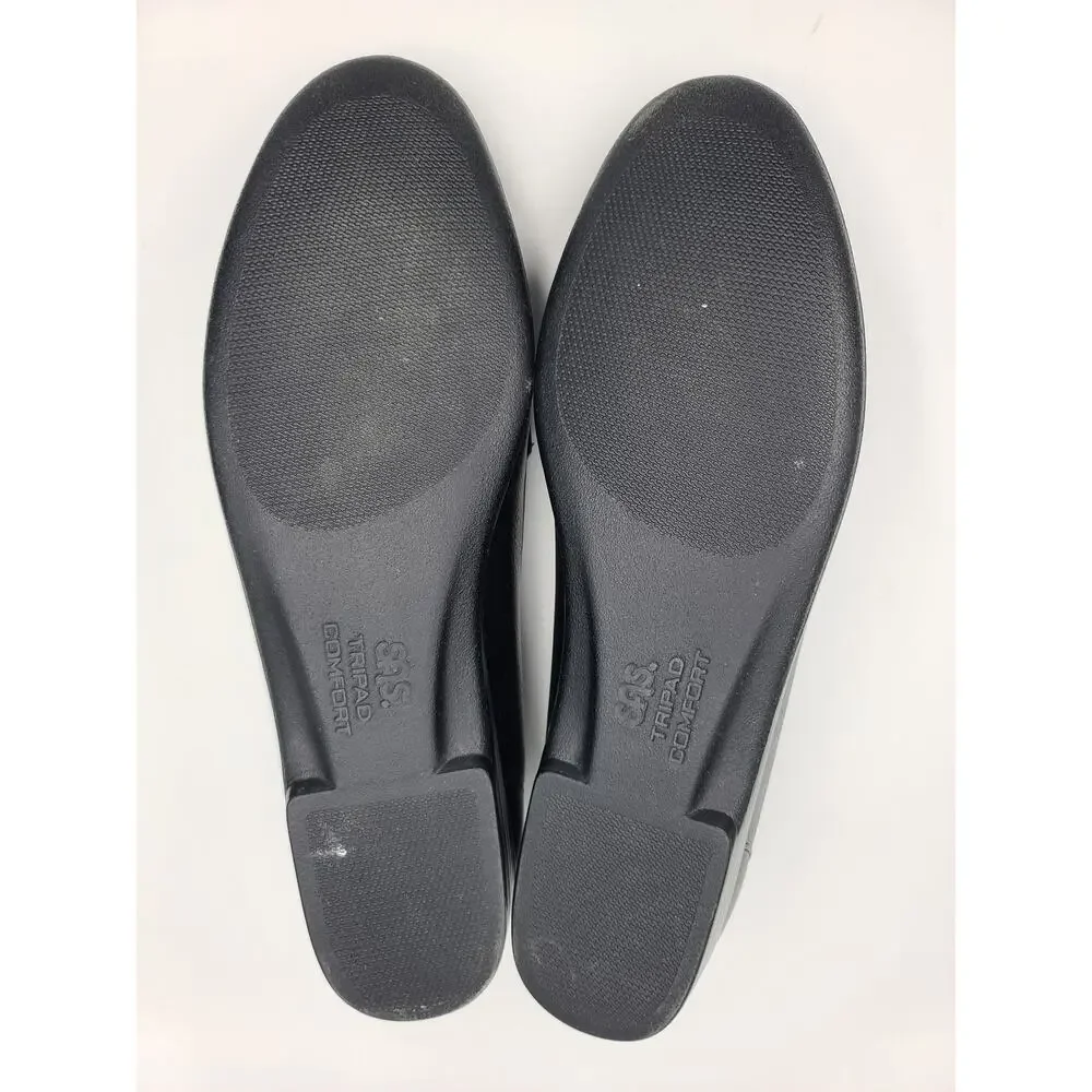 SAS Simplify Slip-On Leather Moccasin Loafer Black Tripad Comfort Size 9.5 S Box - Picture 7 of 8